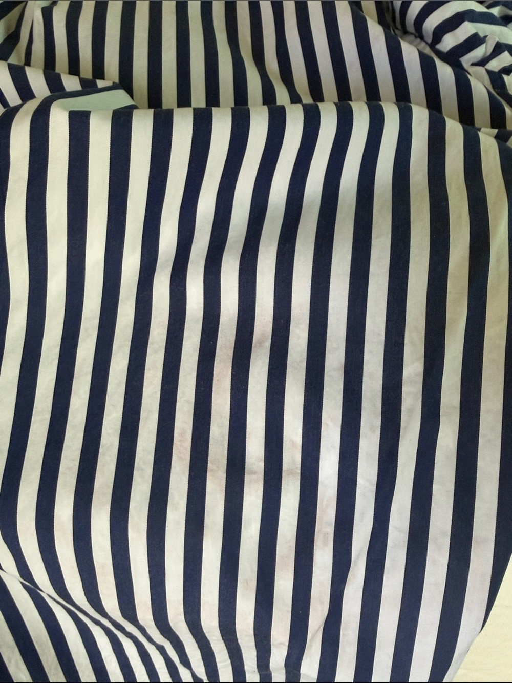 Polo by Ralph Lauren Navy and White Striped Button-Down Shirt - Picture 5 of 5